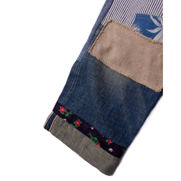 JUNYA WATANABE x COMME DES GARCONS A/W 2013 Multi Patch Blue Denim Jeans - Picture 4 of 7